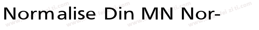Normalise Din MN Nor字体转换